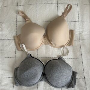 Women's Nursing Beige and Gray Bras